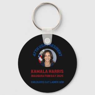 Porte-clés Cool Kamala Harris 2024 Jour de l'Inauguration Gag