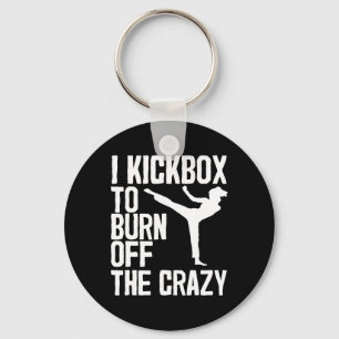 Porte-clés Cool Kickboxer Pour Hommes Femmes Kickboxer Jab Wo