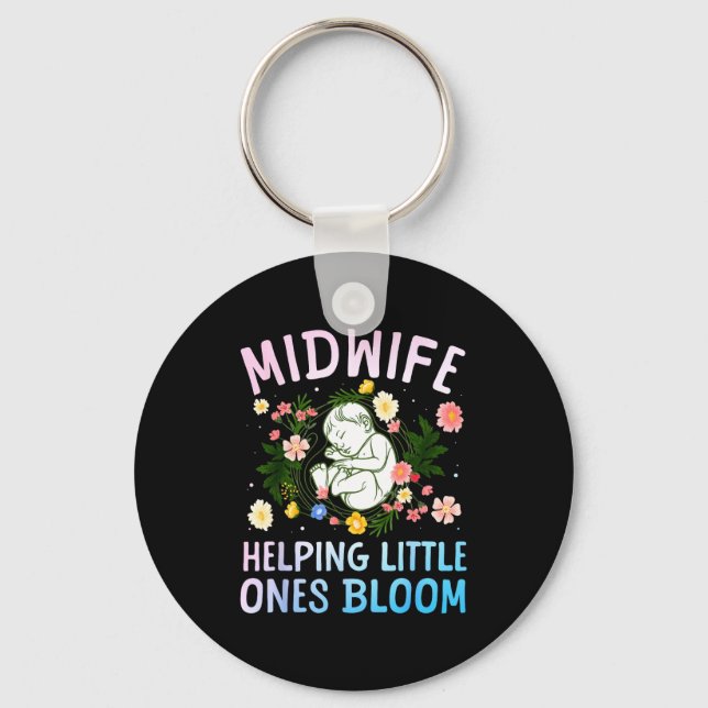 Porte-clés Cool Midwife Art For Women Midwifery Doula Nursing (Recto)