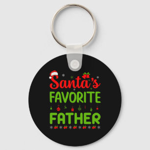 Porte-clés Cool Noël Père Noël Favori Père mignonne Joyeux Pè