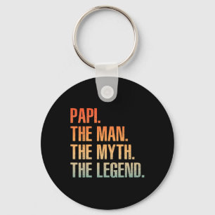Porte-clés Cool Papi Pour Hommes Papa Grand-Père Homme Mythe 