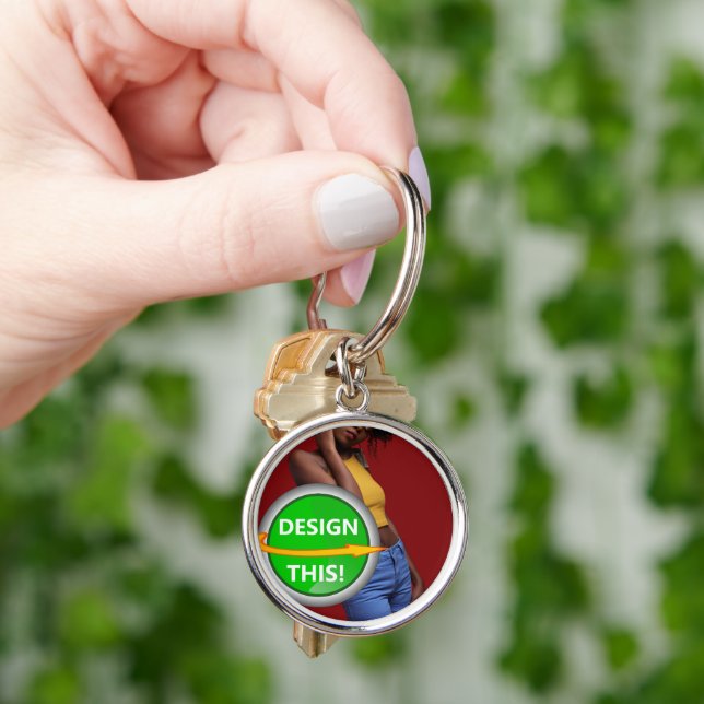 Porte-clés COOL ! Porte - clé - Premium Round Small - Personn (main)