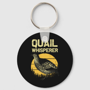 Porte-clés Cool Quail Whisperer Pour Hommes Femmes Chasse En