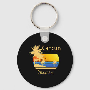 Porte-clés Cool Rétro Cancun Original Mexique Plages Nouveaut