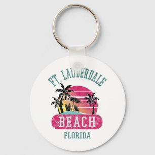 Porte-clés Cool rétro Ft. Lauderdale Vintage Mens Fl B
