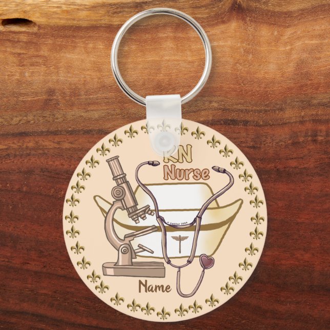 Porte-clés Cool RN porte - clé infirmier (Recto)