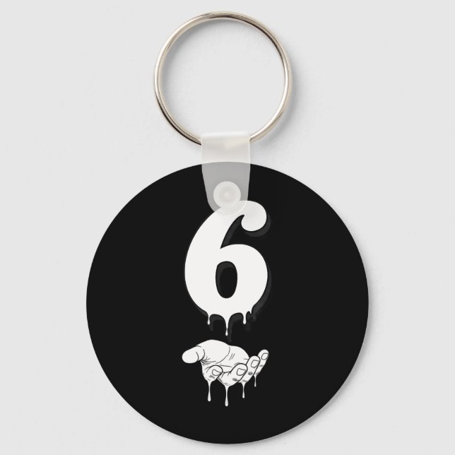 Porte-clés Cool Six Seven 6 7 Mème Génération Alpha Argot Cos (Recto)