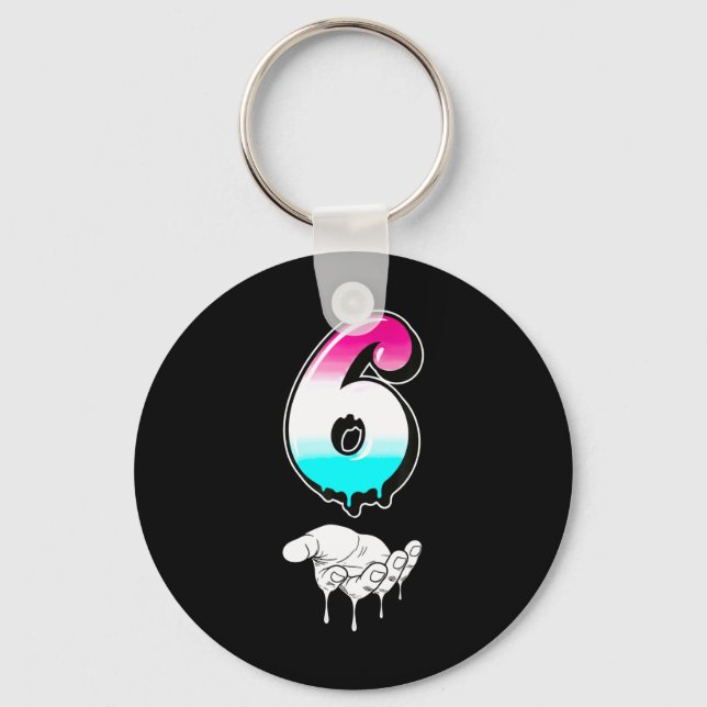 Porte-clés Cool Six Seven 6 7 Mème Slang Gen Alpha Costume Ma (Recto)