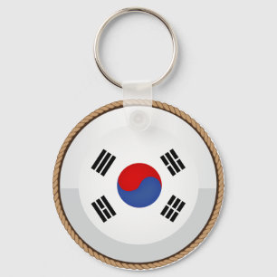 Porte-clés Cool South Korea Flag Seal