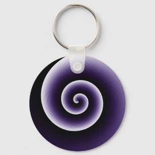 Porte-clés COOL spirale colorée Motif Abstrait