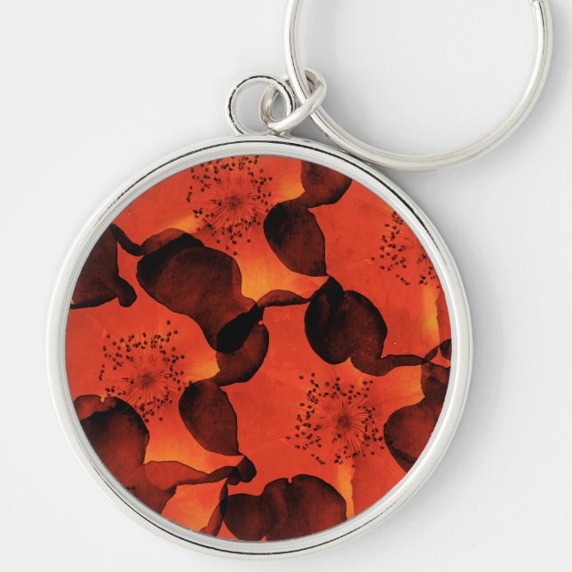 Porte-clés Cool, tendance, unique art numérique de motif de f (Devant)