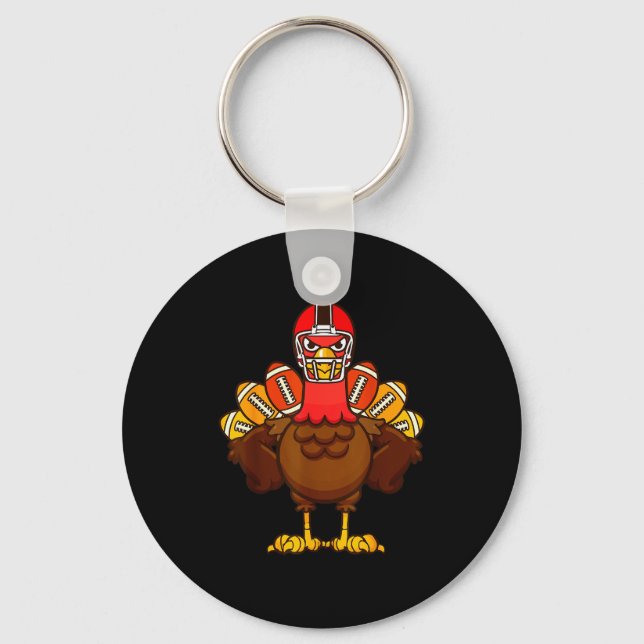 Porte-clés Cool Thanksgiving Football Shirt _ Gobble Player T (Recto)