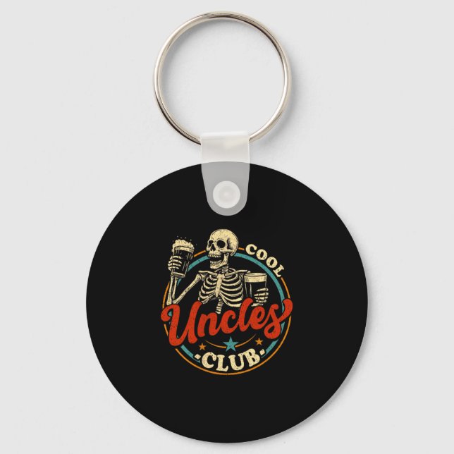 Porte-clés Cool Uncles Club Shirt Uncle Skeleton Men Fathers  (Recto)