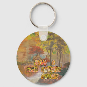 Porte-clés Cool vintage Hakuna Matata Avoir un cool Autum Sea