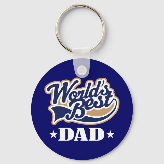 Porte-clés Cool World's Best Dad Keychain Gift (Recto)