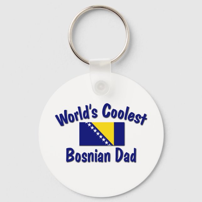 Porte-clés Coolest Bosnian Dad (Recto)