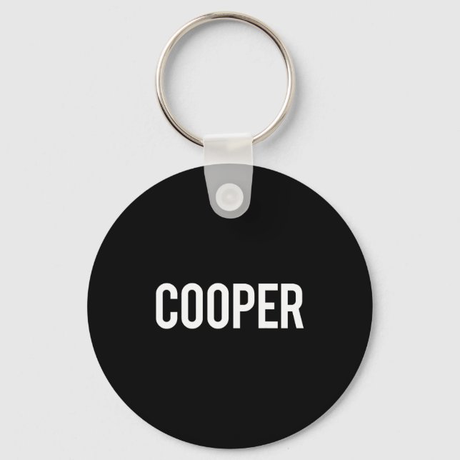 Porte-clés Cooper - Cool New Funny Name Fan Gift Tee  (Recto)