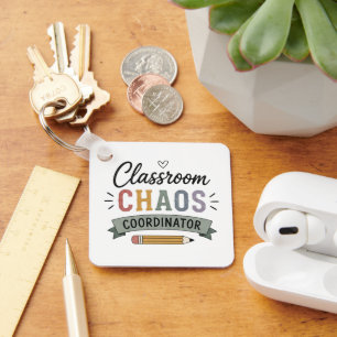 Porte-clés Coordonnateur de chaos en classe Professeur drôle