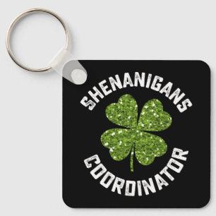 Porte-clés Coordonnateur de farces drôle de la Saint-Patrick