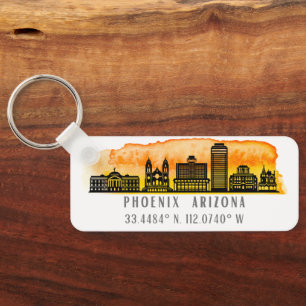 Porte-clés Coordonnées de la carte Phoenix Skyline