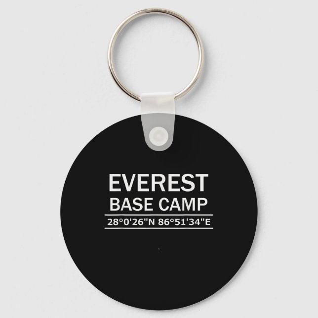 Porte-clés Coordonnées du camp de base de l'Everest  (Recto)