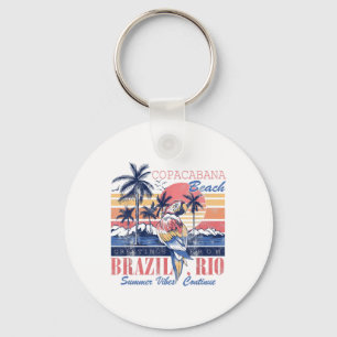 Porte-clés Copacabana Beach Salutations Brésil Rio Vibes d'ét