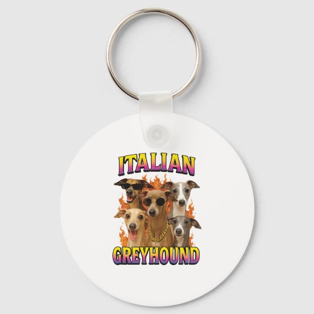Porte-clés Copie de Lévrier Italien (Recto)