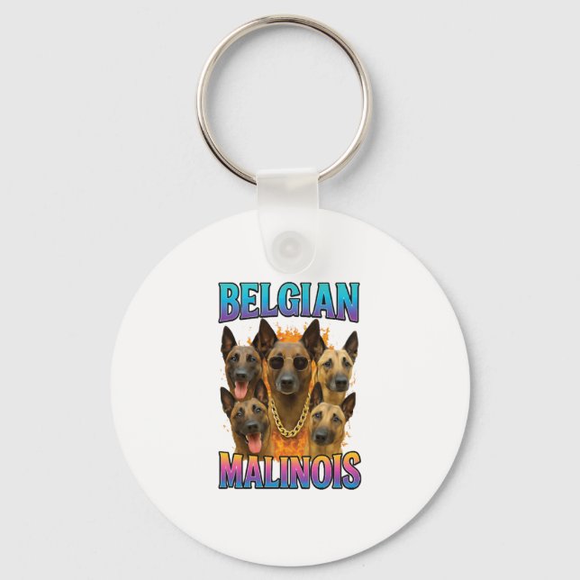 Porte-clés Copie Malinois belge (Recto)
