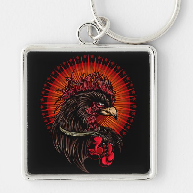 Porte-clés Coq de boîte (Devant)