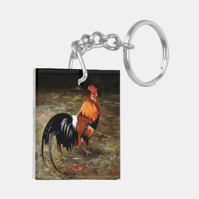 Porte-clés Coq/Gaulois/Rooster (Dos gauche)
