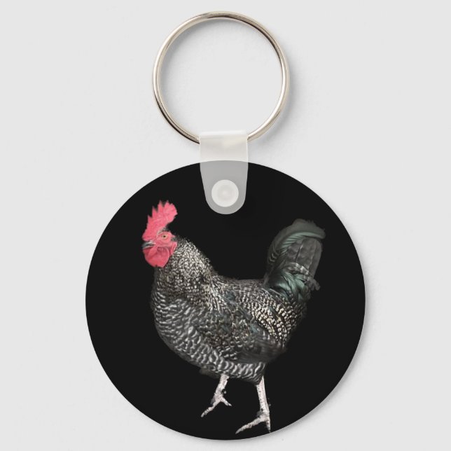 Porte-clés Coq Noir N° 4  (Recto)