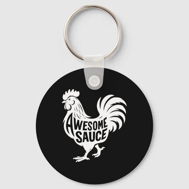 Porte-clés Coq Sauce Incroyable  (Recto)