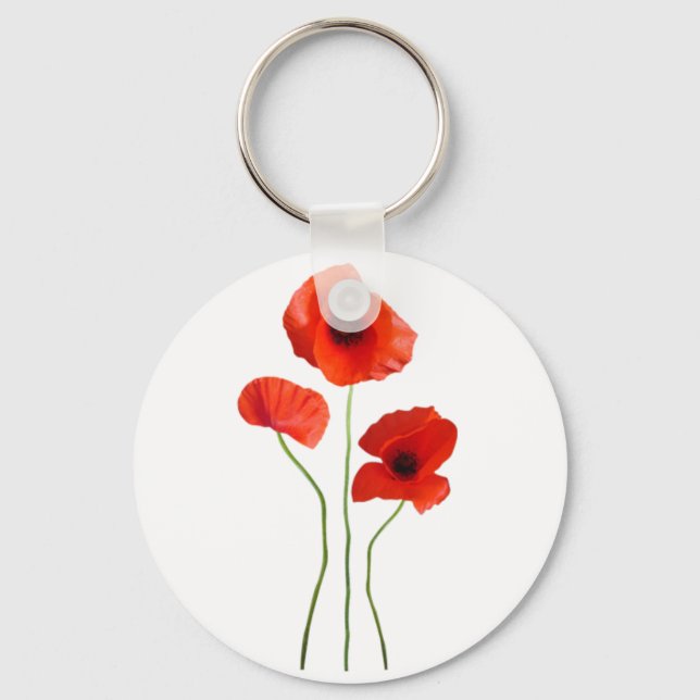 Porte-clés coquelicot -poppy (Recto)