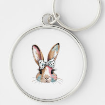 Coquette Bunny Bow Porte - clé de Pâques - Cute &