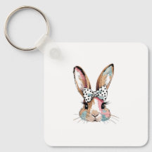 Coquette Bunny Bow Porte - clé de Pâques - Cute &
