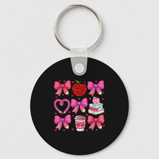 Porte-clés Coquette Nk Noeud Papillon Cadeau pour Enseignant  (Recto)