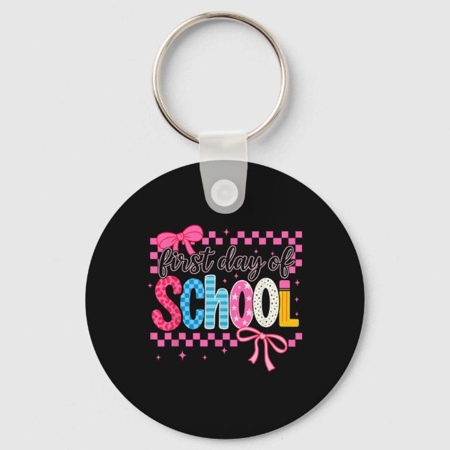 Porte-clés Coquette Premier Jour D'école  (Recto)
