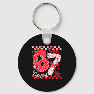 Porte-clés Coquette Valentine 67 Six Seven Prépa Cœur Arc P
