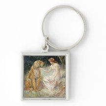 Coquette victorienne vintage dame et tigre