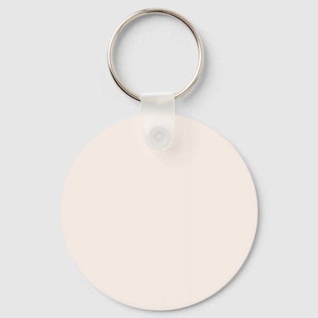 Porte-clés Coquillage blanc FFF5EE - Option pour ajouter un n (Recto)