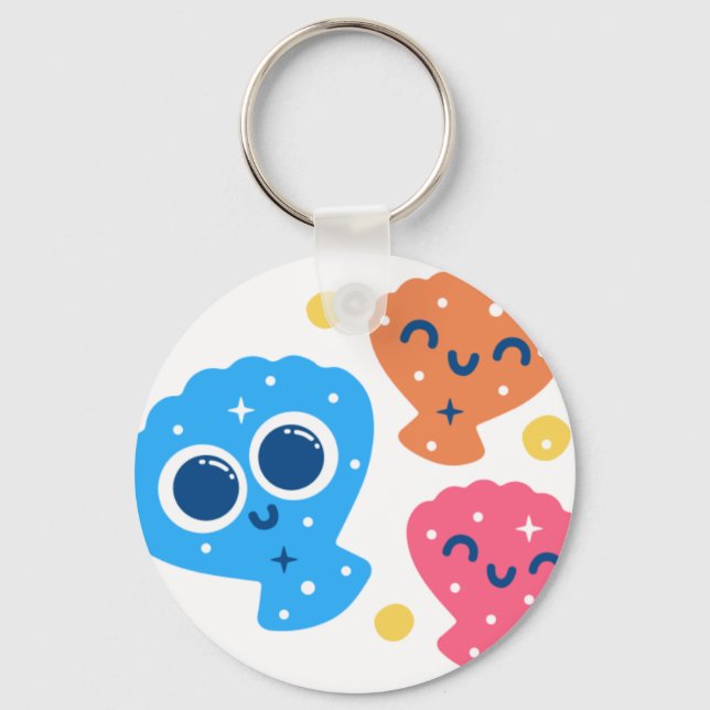Porte-clés Coquillages étincelants (Recto)