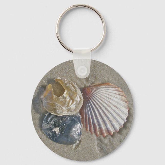 Porte-clés Coquillages sur la plage Coordonnateurs (Recto)