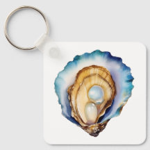 Coquille d'huître à l'aquarelle