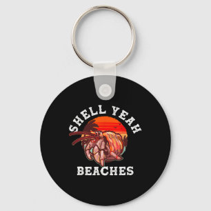 Porte-clés Coquille Ouais Plages Funny Hermite Crabe Coquille