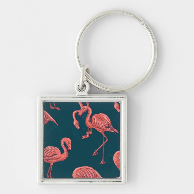 Porte-clés Corail vivant modèle flamingo (Devant)