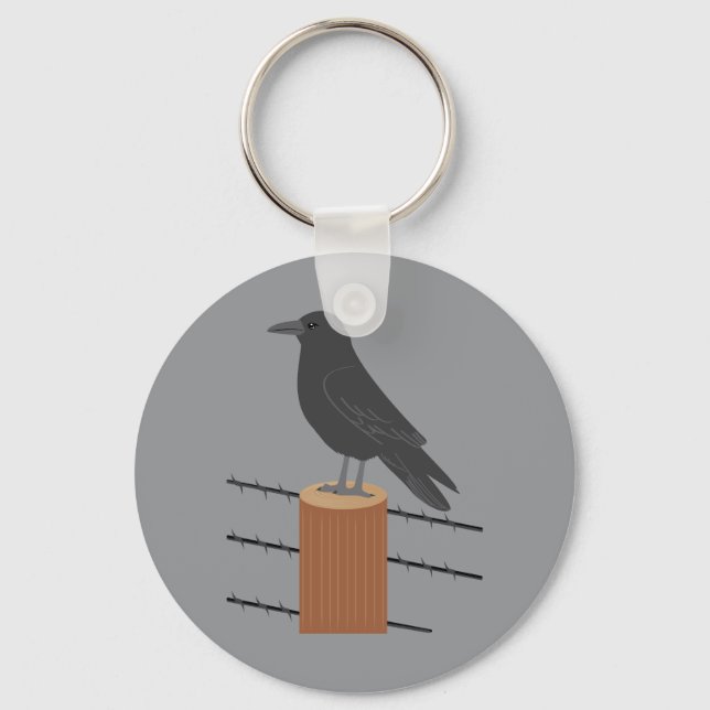 Porte-clés Corbeau (Recto)