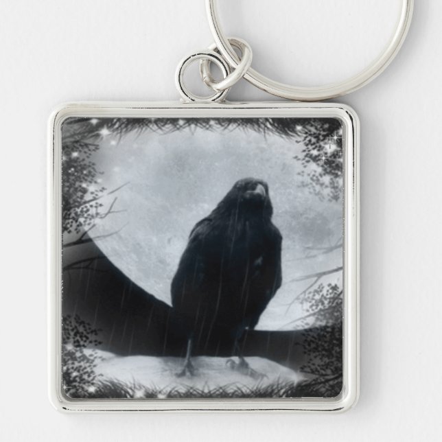 Porte-clés Corbeau de Lune (Devant)
