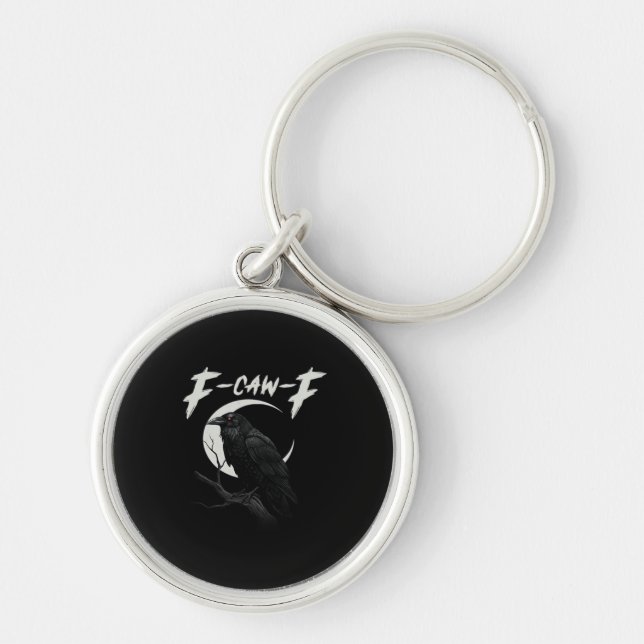 Porte-clés Corbeau drôle essentiel créatif décontracté (Devant)