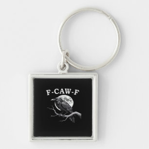 Porte-clés Corbeau drôle F-Caw-F Style Créatif Engrenage F-Ca