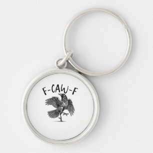 Porte-clés Corbeau, F-Caw-F Oiseau drôle